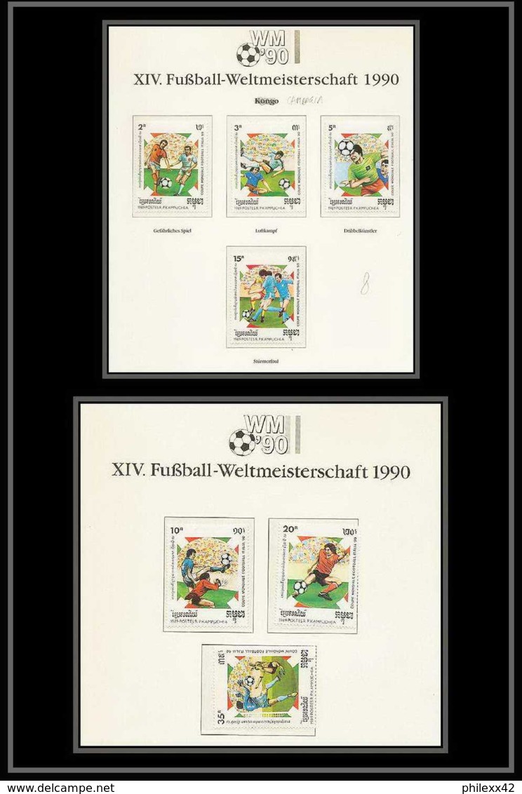 003 Football (Soccer) Italia 90 Neuf ** MNH - Kampuchea Cambodge (Cambodia) 857-863 - 1990 – Italia