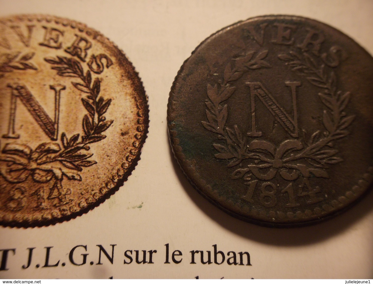 5 CENT Au N Frappées à L'Arsenal  1814 Gadoury 129f   EXTREMEMENT RARE   R4 - Altri & Non Classificati