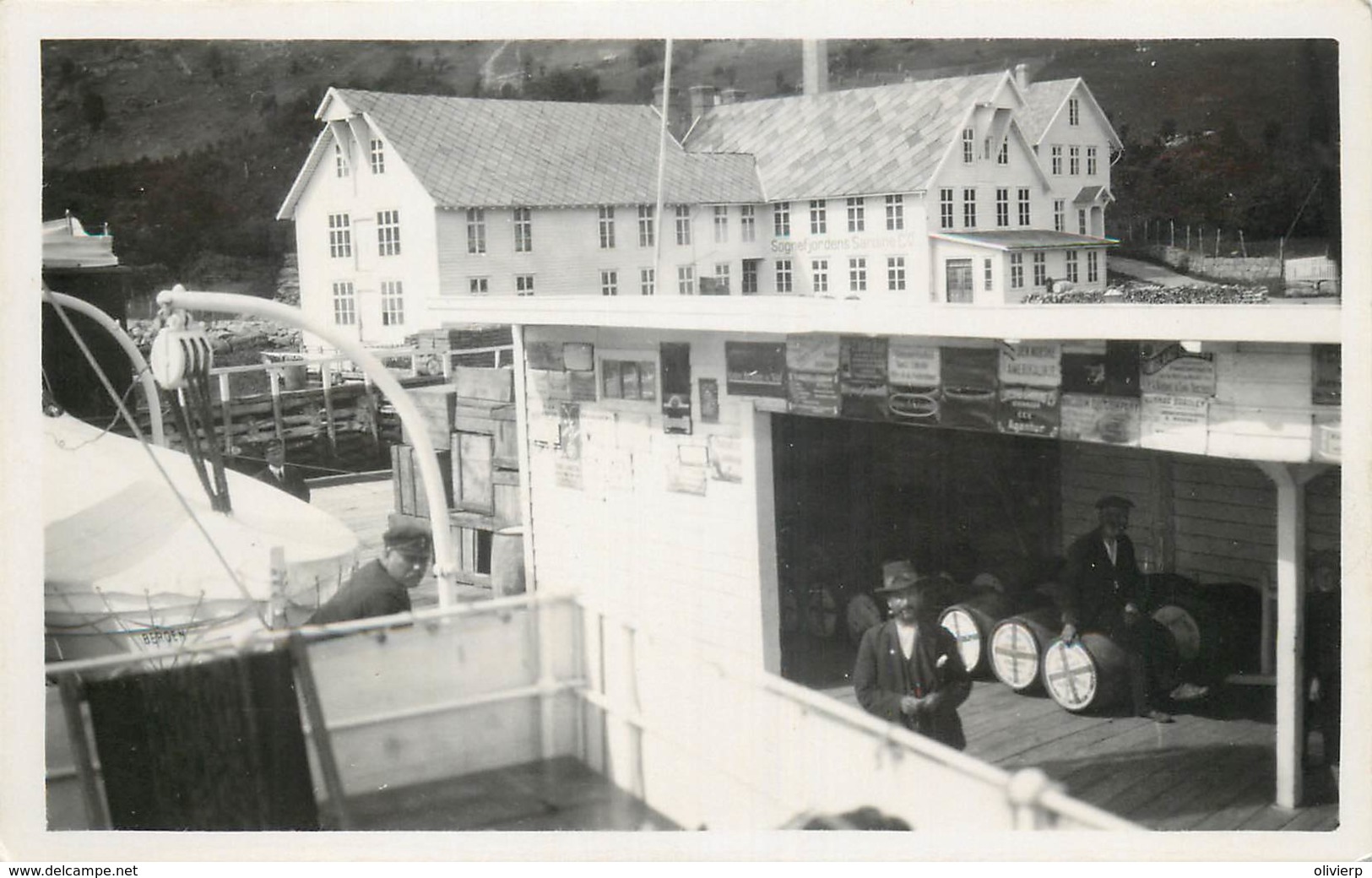 Carte-Photo - A Identifier - Norway - Sognefjord - Entreprise De Sardines - Zu Identifizieren