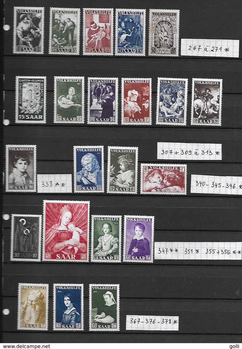 Saarland 1947 à 1956 - Timbres Neufs - Other & Unclassified