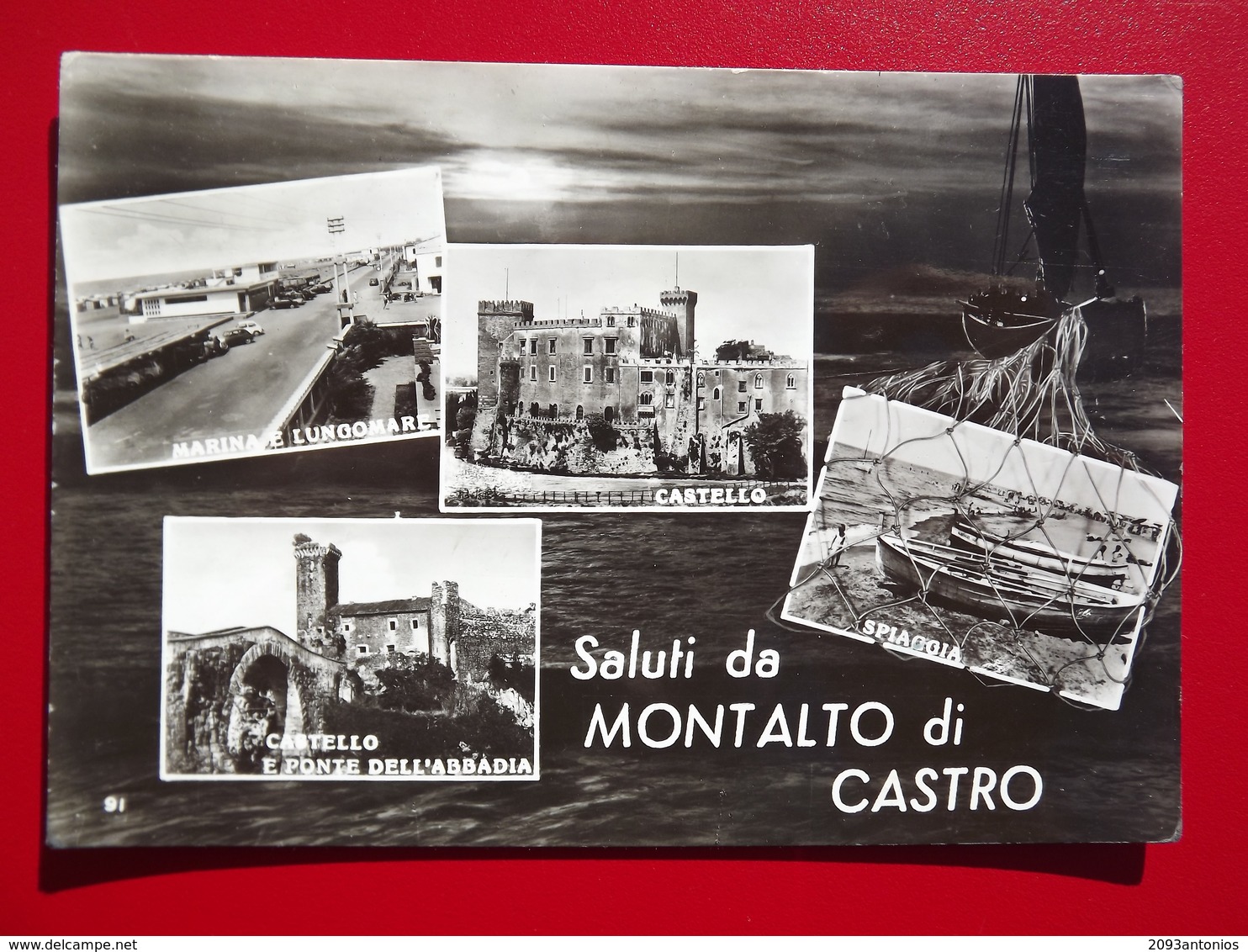 Q863 CARTOLINA  SALUTI Da MONTALTO DI CASTRO  VITERBO  VIAGGIATA -  VEDUTINE - Viterbo