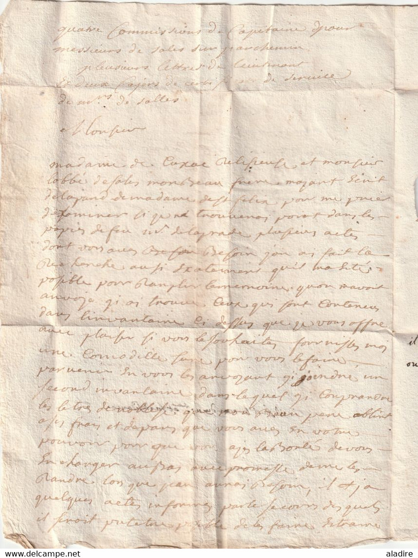 1770 - Marque Postale CASTRES, Tarn Sur Lettre Avec Correspondance De 3 Pages Denses Vers Toulouse, Haute Garonne - 1701-1800: Precursors XVIII