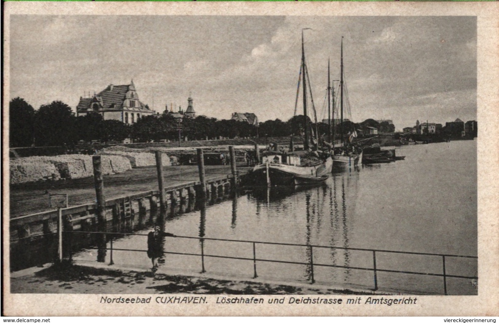 ! Alte Ansichtskarte Aus Cuxhaven, Hafen, Harbor - Cuxhaven