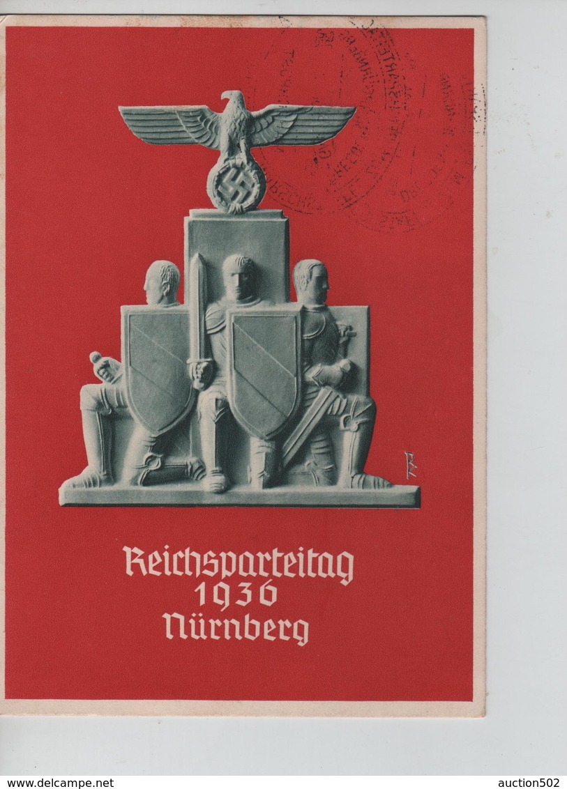 67PR/ Deutsches Reich PK Reichsparteitg 1936 Nürnberg C.Dresden-HC-Nürnberg 11/9/36 Marschpost > Hannover - Briefe U. Dokumente