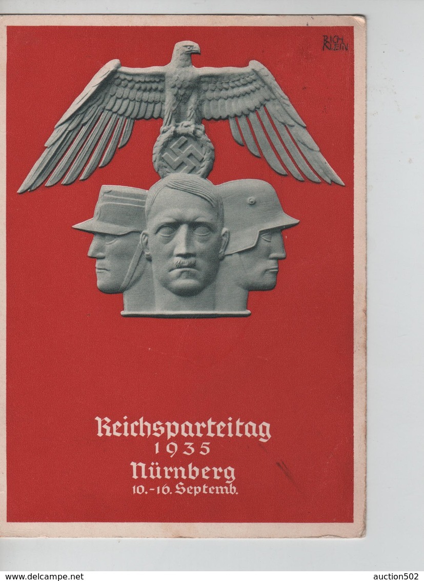 68PR/ Deutches Reich PK Reichsparteitag 1935 Nürnberg 10-16 Sept. C.Nürnberg 11/9/35 N.S.D.A.P - Briefe U. Dokumente