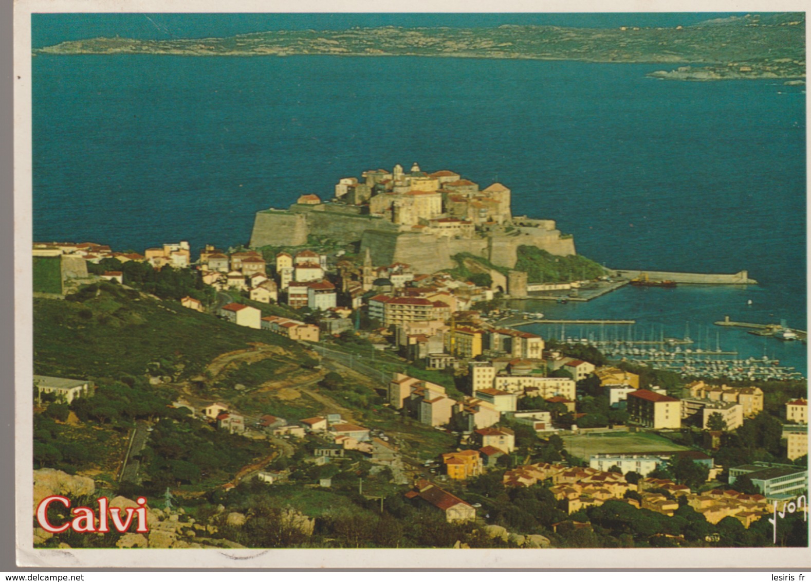 C. P. - PHOTO - CALVI - VUE GÉNÉRALE SUR LA CITADELLE - LE PORT ET LE GOLFE - 10 20 0182 - YVON - Calvi