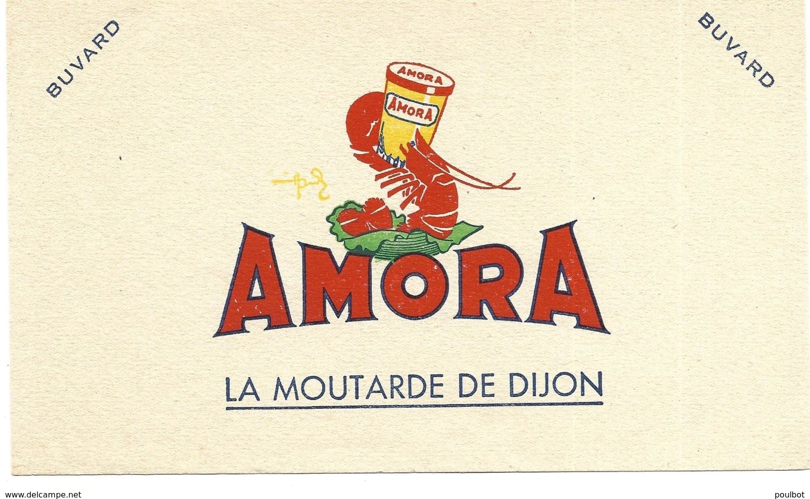 BUVARD AMORA La Moutarde De DIJON - Mostard