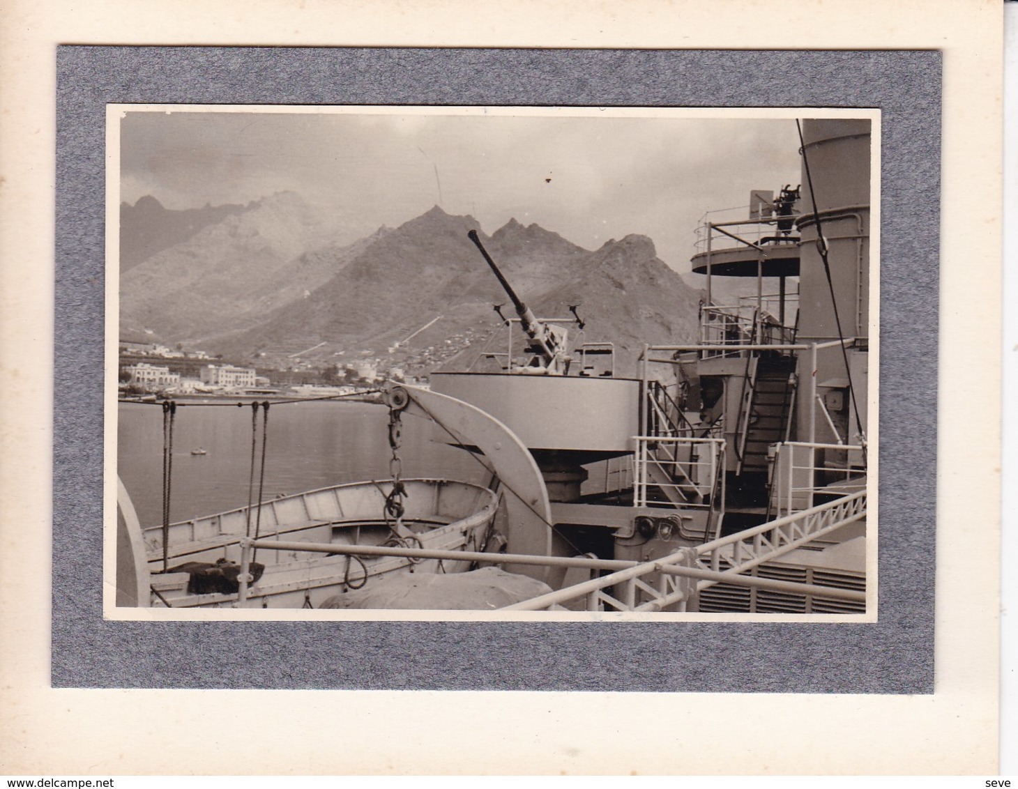 ILES CANARIES TENERIFE SANTA CRUZ "Kamina" 1956 Photo Amateur Format Environ 5,5 Cm X 7,5 Cm - Orte