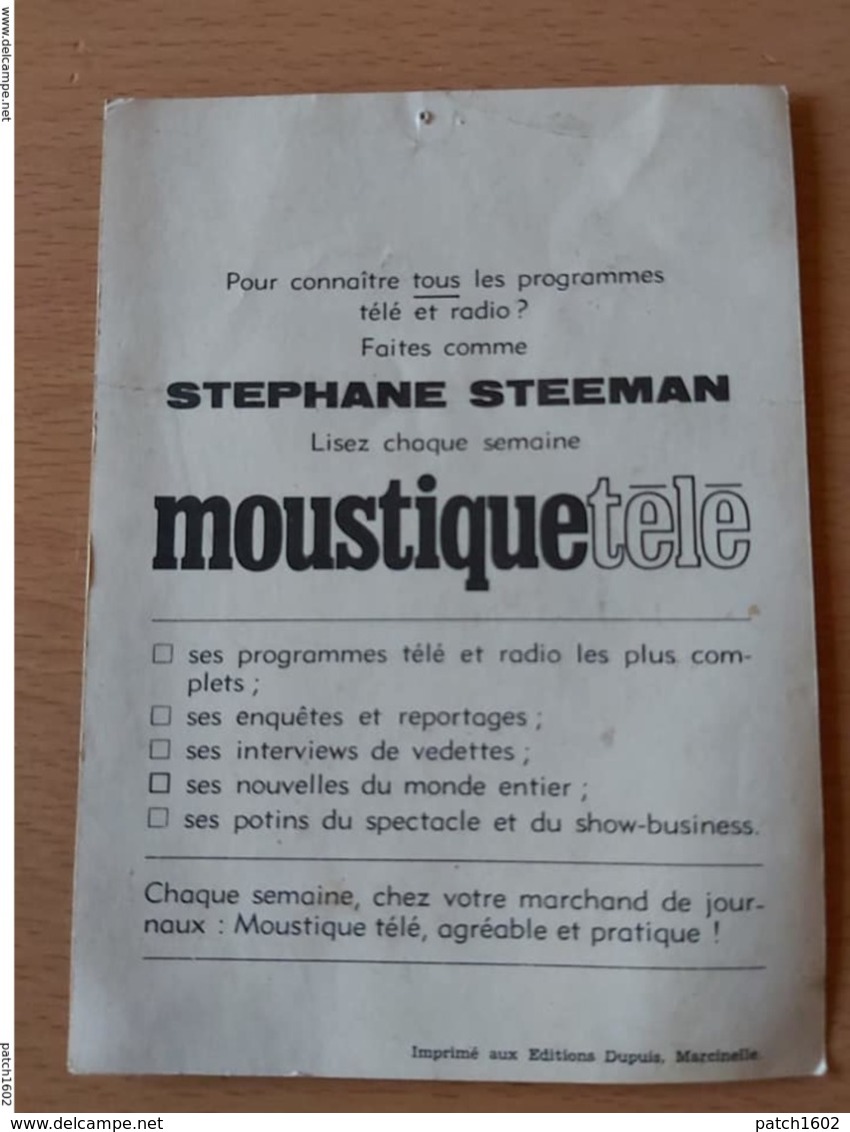 PHOTO CARTE DEDICACEE STEPHANE STEEMAN  TELE MOUSTIQUE - Entertainers