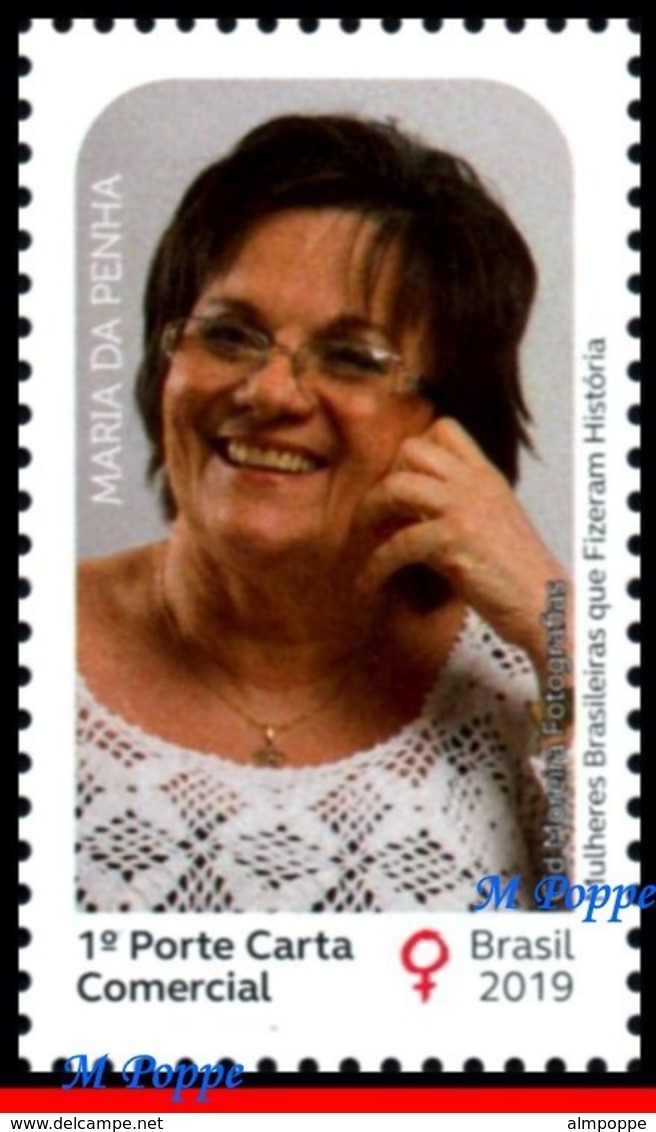 Ref. BR-V2019-WOME BRAZIL 2019 FAMOUS PEOPLE, WOMEN WHO MADE HISTORY, SET COMPLETE, ALL MNH - 6V