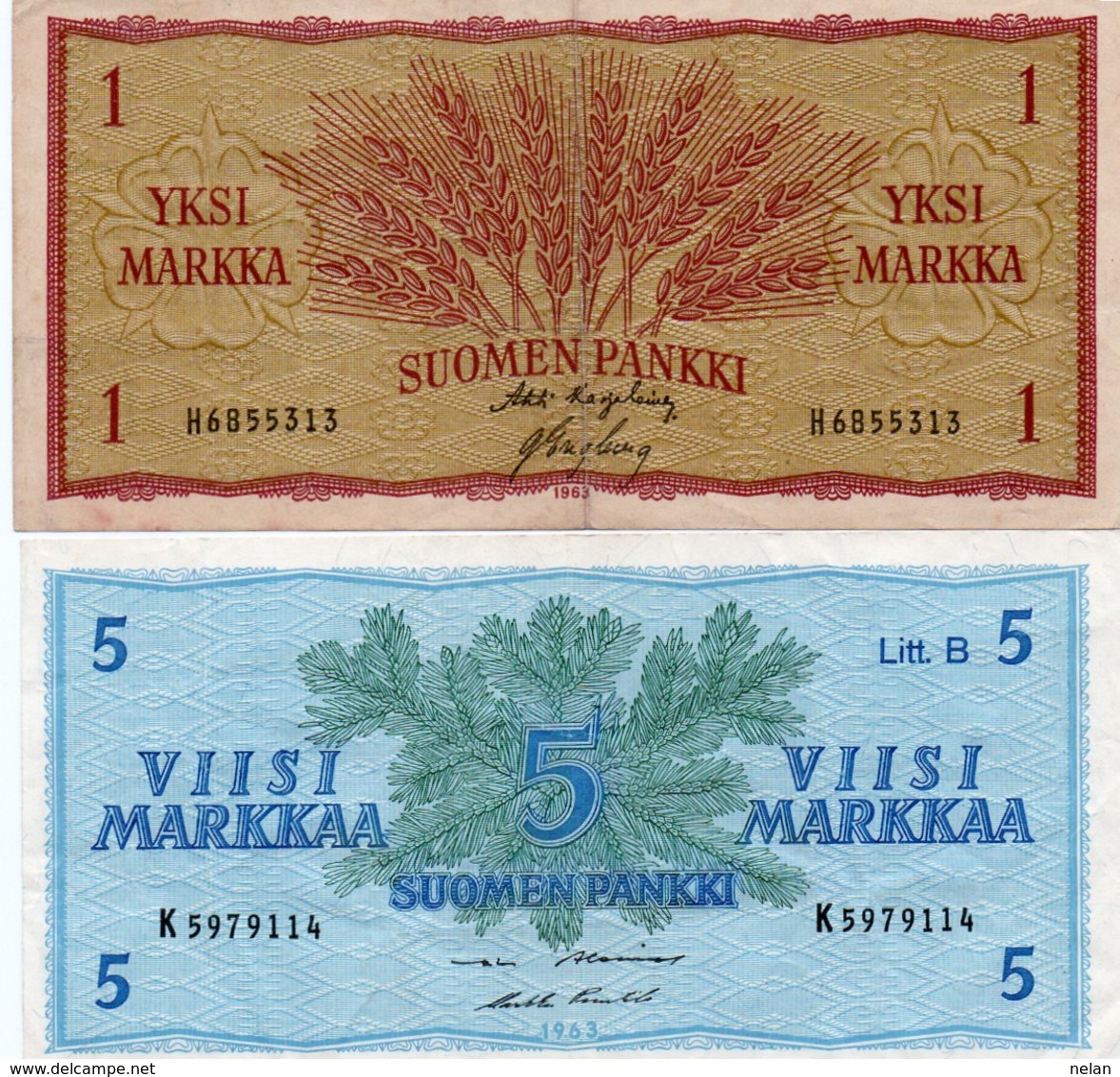 FINLANDIA-1,5 MARKKA 1963 P-98,99 XF - Finnland