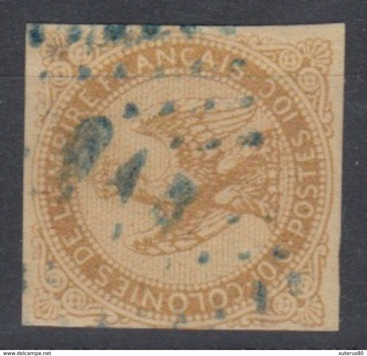 #140# COLONIES GENERALES N° 3 Oblitéré Losange Bleu GAB (Gabon) - Keizerarend