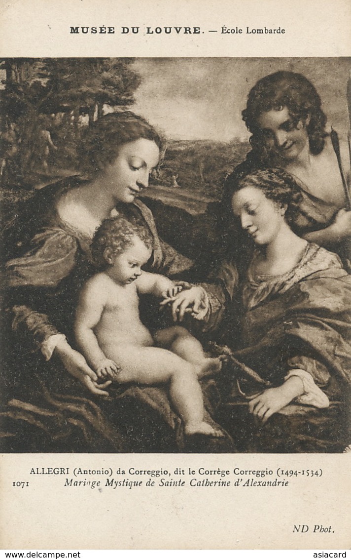 Sainte Catherine D' Alexandrie Painting By Allegri Da Corregio. Lombardie . - Alexandrie