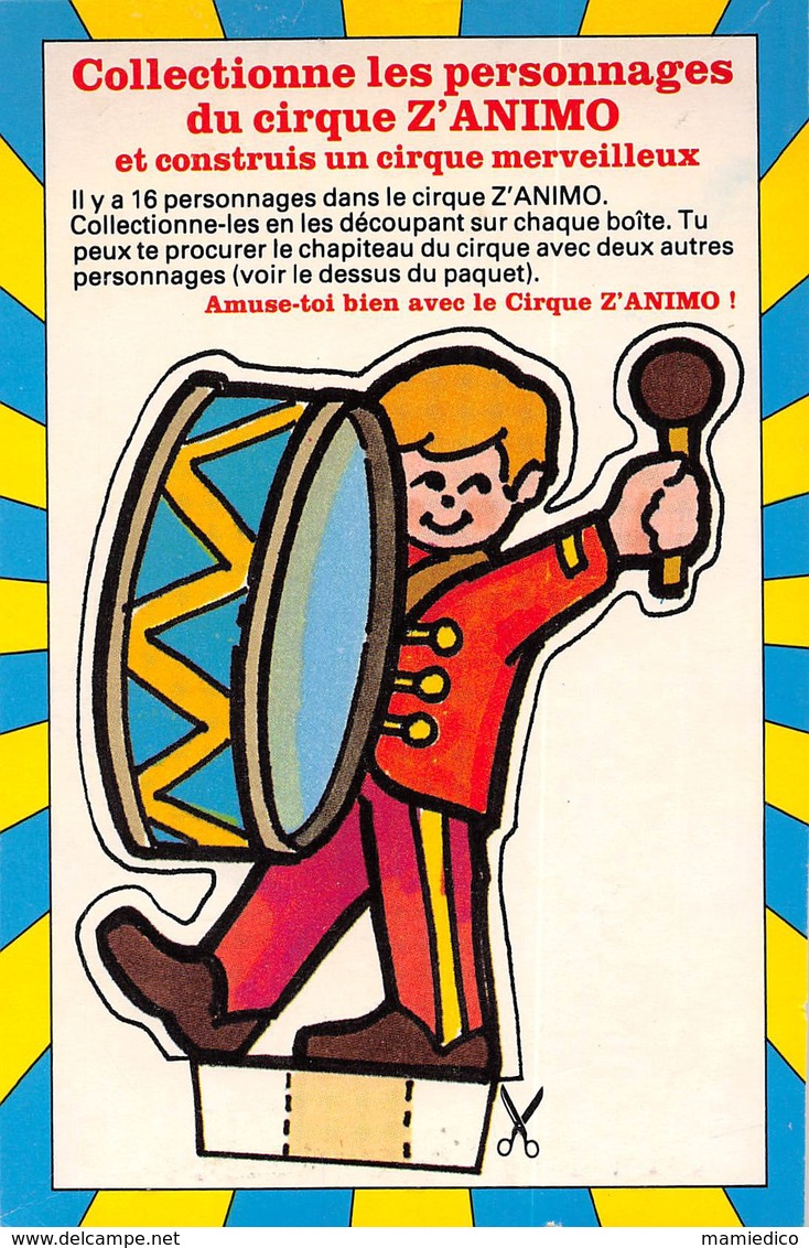 Personnage Du Cirque Z'ANIMO à Découper Et à Positionner Debout. Unique Sur Delcampe N°11 - Collections