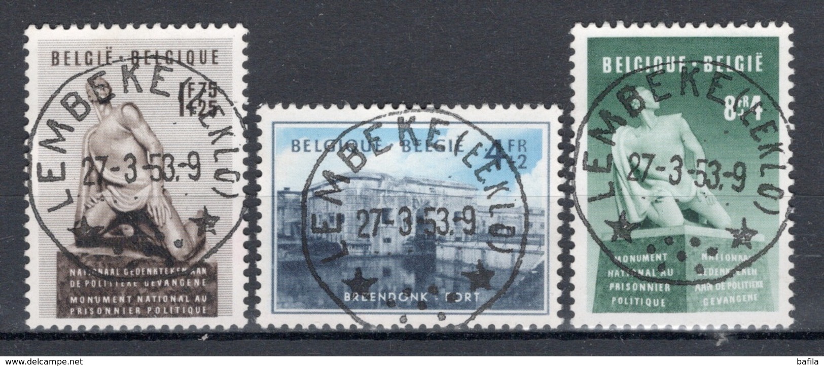 BELGIE: COB 860/862  MOOI GESTEMPELD. - Usados