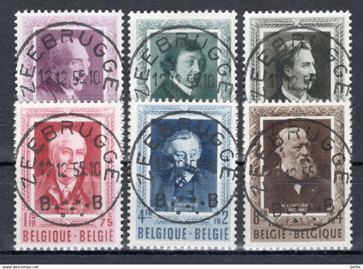 BELGIE: COB 892/897  MOOI GESTEMPELD. - Usados