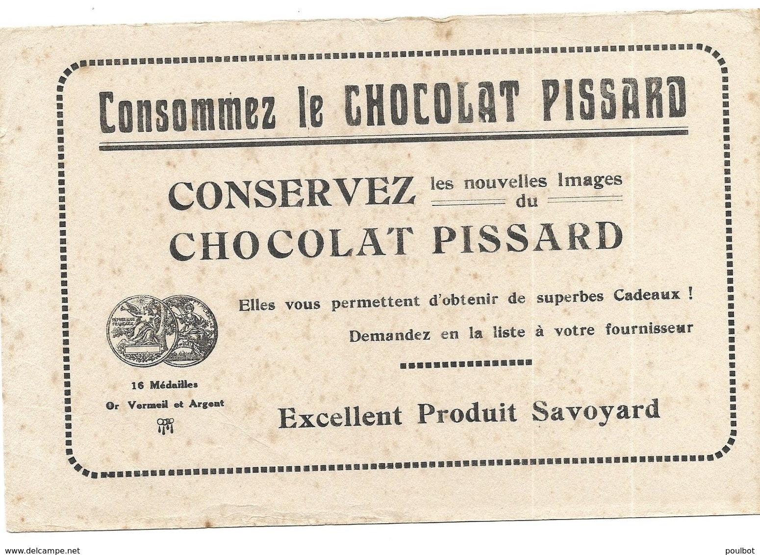 BUVARD  Chocolat PISSARD - Chocolat