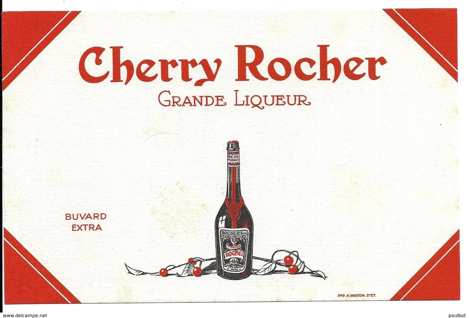 BUVARD  Cherry Rocher  Grande Liqueur - Liqueur & Bière