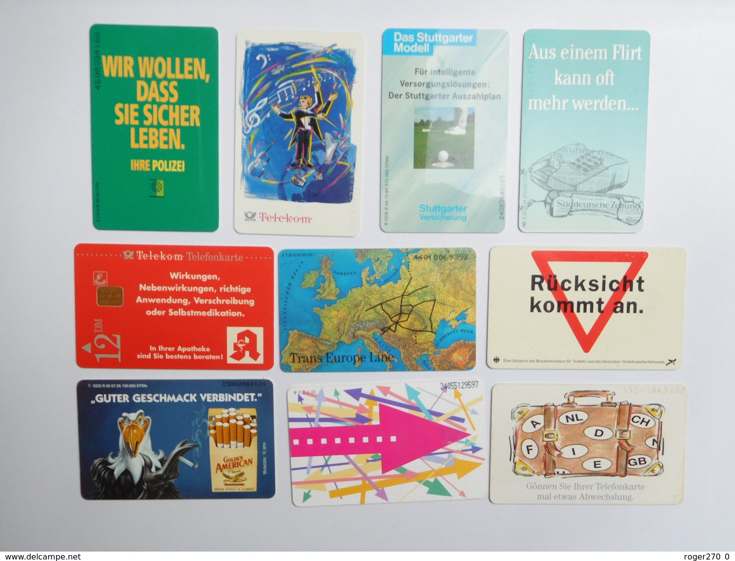 Série De 10 Télécartes , Allemagne , Germany , Deutschland , Telefonkarte - Collections