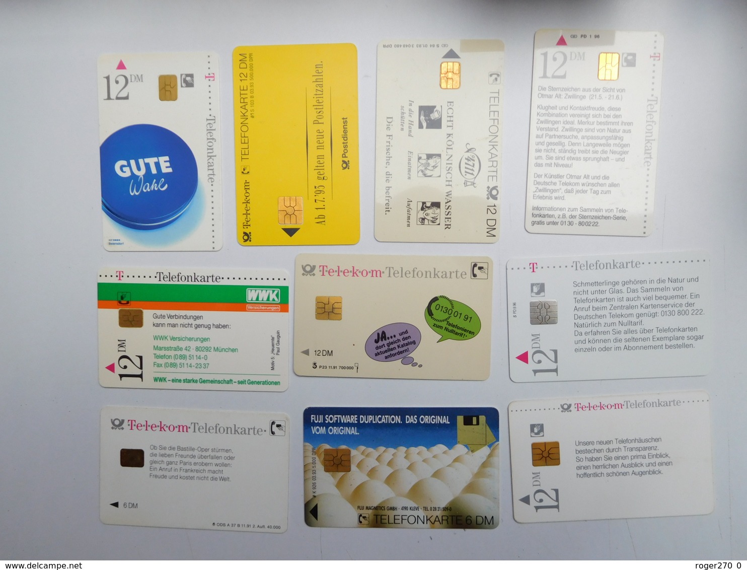 Série De 10 Télécartes , Allemagne , Germany , Deutschland , Telefonkarte - Colecciones