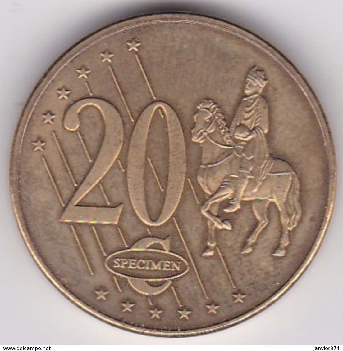 République Tchèque – Tchéquie 20 Cents 2003. Specimen. Essai Probe - Private Proofs / Unofficial