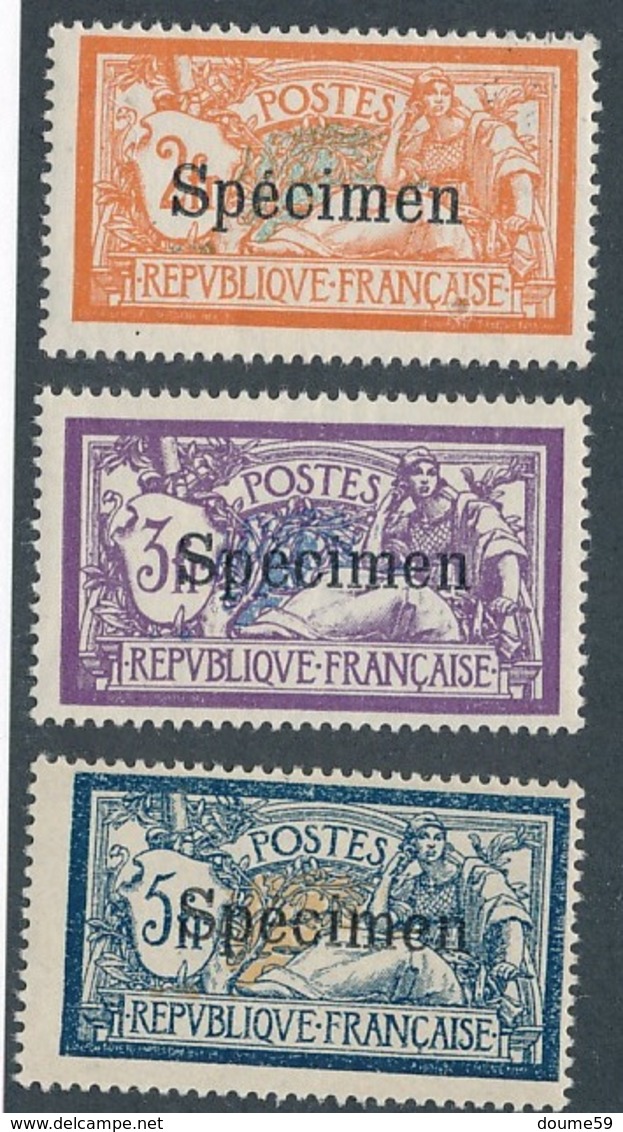 DG-97: FRANCE"  Lot Avec "COURS D'INSTRUCTION" N°145CI2*-206CI1*-123CI.* (specimen) Signés - Cours D'Instruction