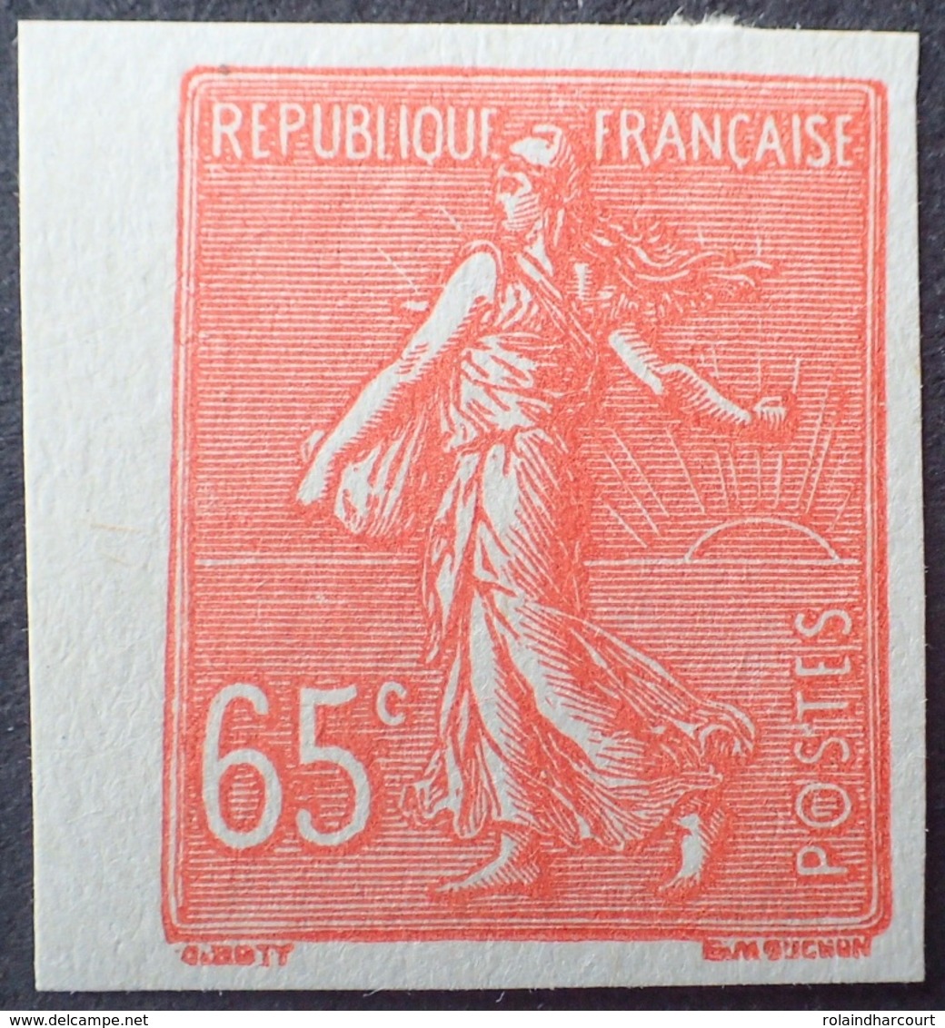 R1934/255 - TYPE SEMEUSE SUR FOND LIGNE - ESSAI DU 65c - ROUGE - TB QUALITE (*) BdF - Other & Unclassified