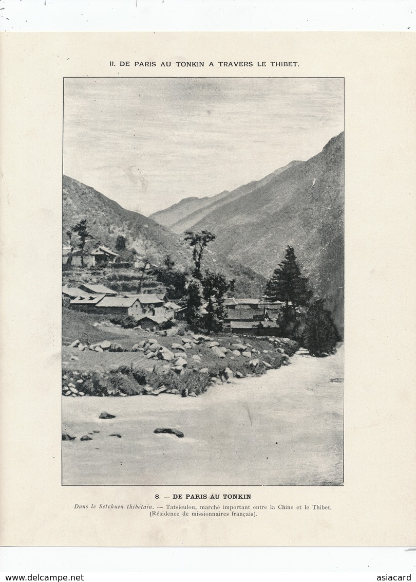 Setchuan Thibet . China . Tatsieulou. Residence Of French Mission. Missionary - Tibet