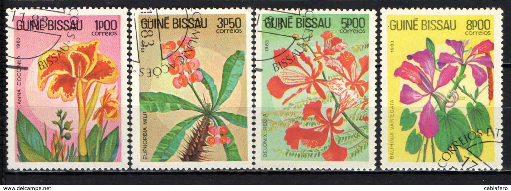 GUINEA BISSAU - 1983 - FIORI AFRICANI - USATI - Guinea-Bissau