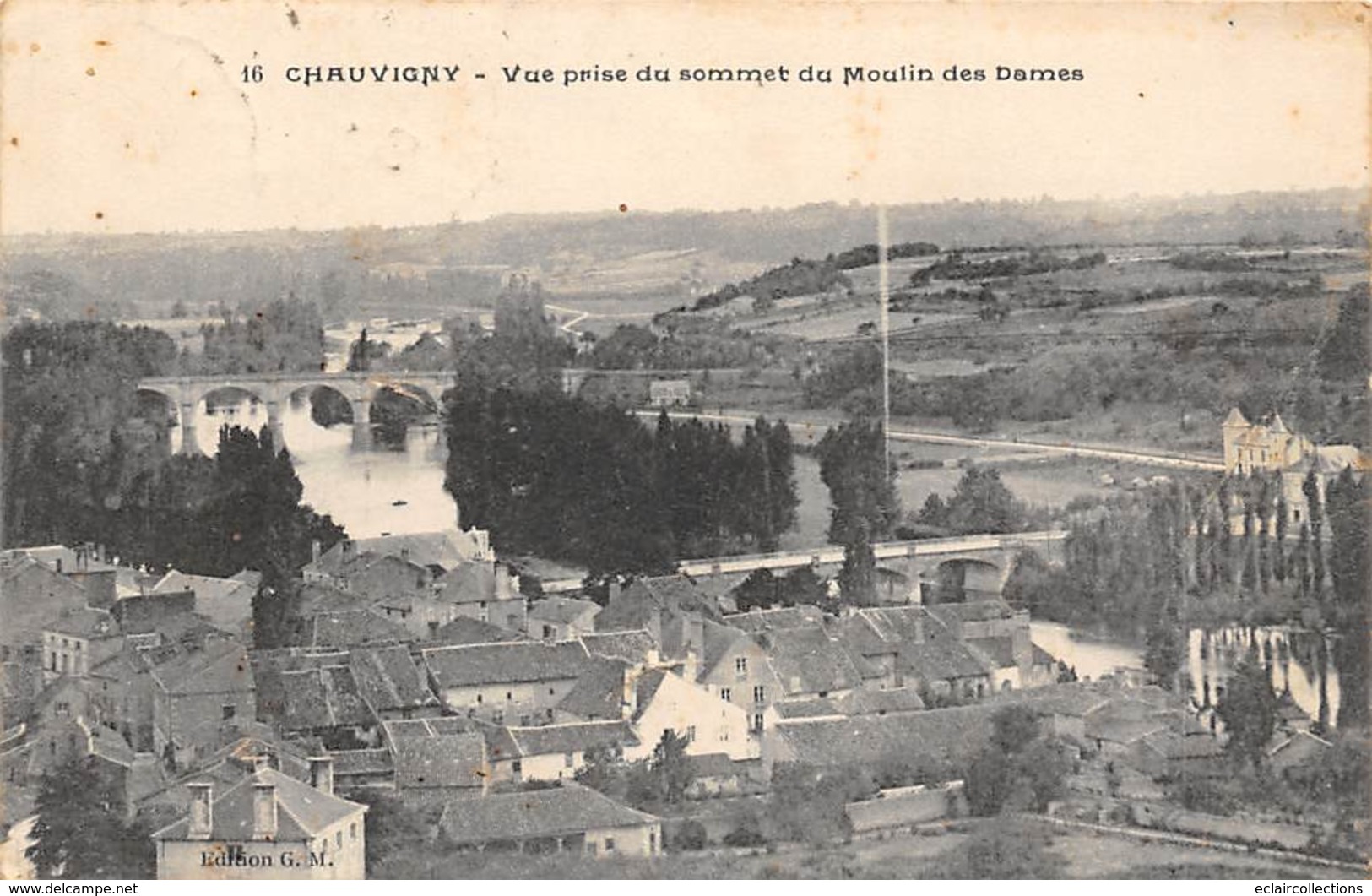 Chauvigny        86        Vue Prise Du Sommet Du Moulin Des Dames    (voir Scan) - Chauvigny