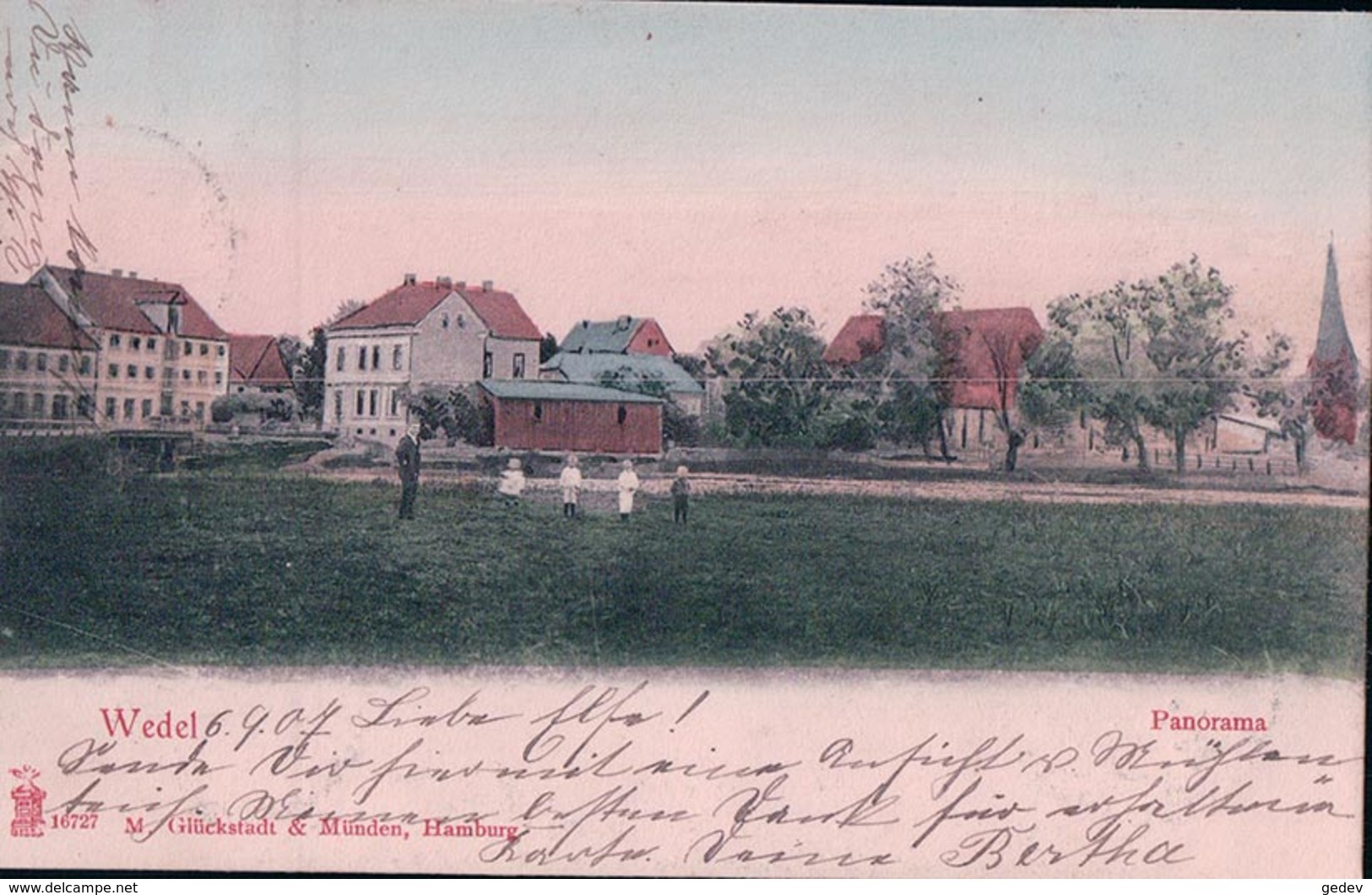 Allemagne, Holstein, Wedel Panorama (7.9.1907) - Wedel