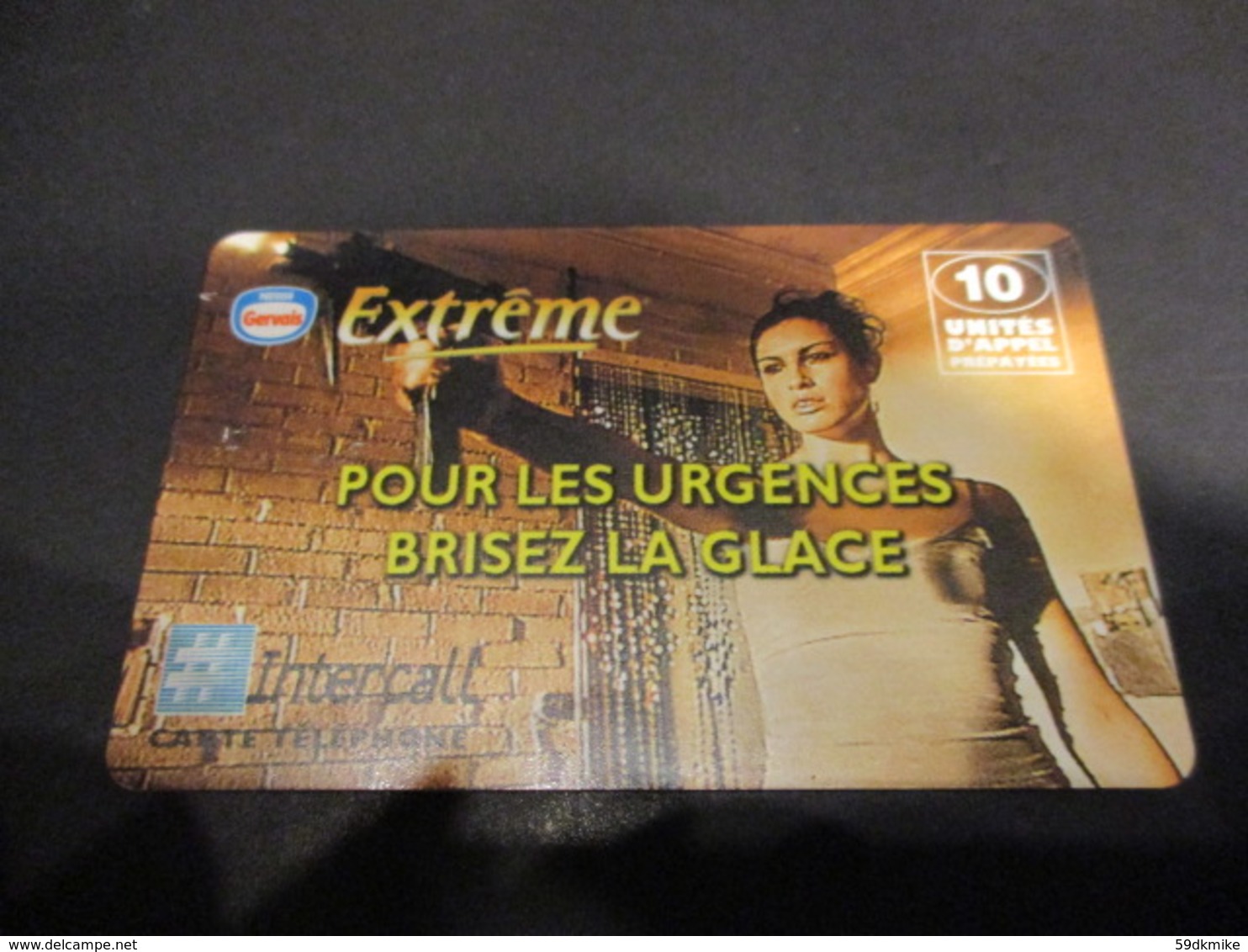 CARTES PREPAYEE INTERCALL- 10U -2000 - GERVAIS EXTREME - Andere & Zonder Classificatie