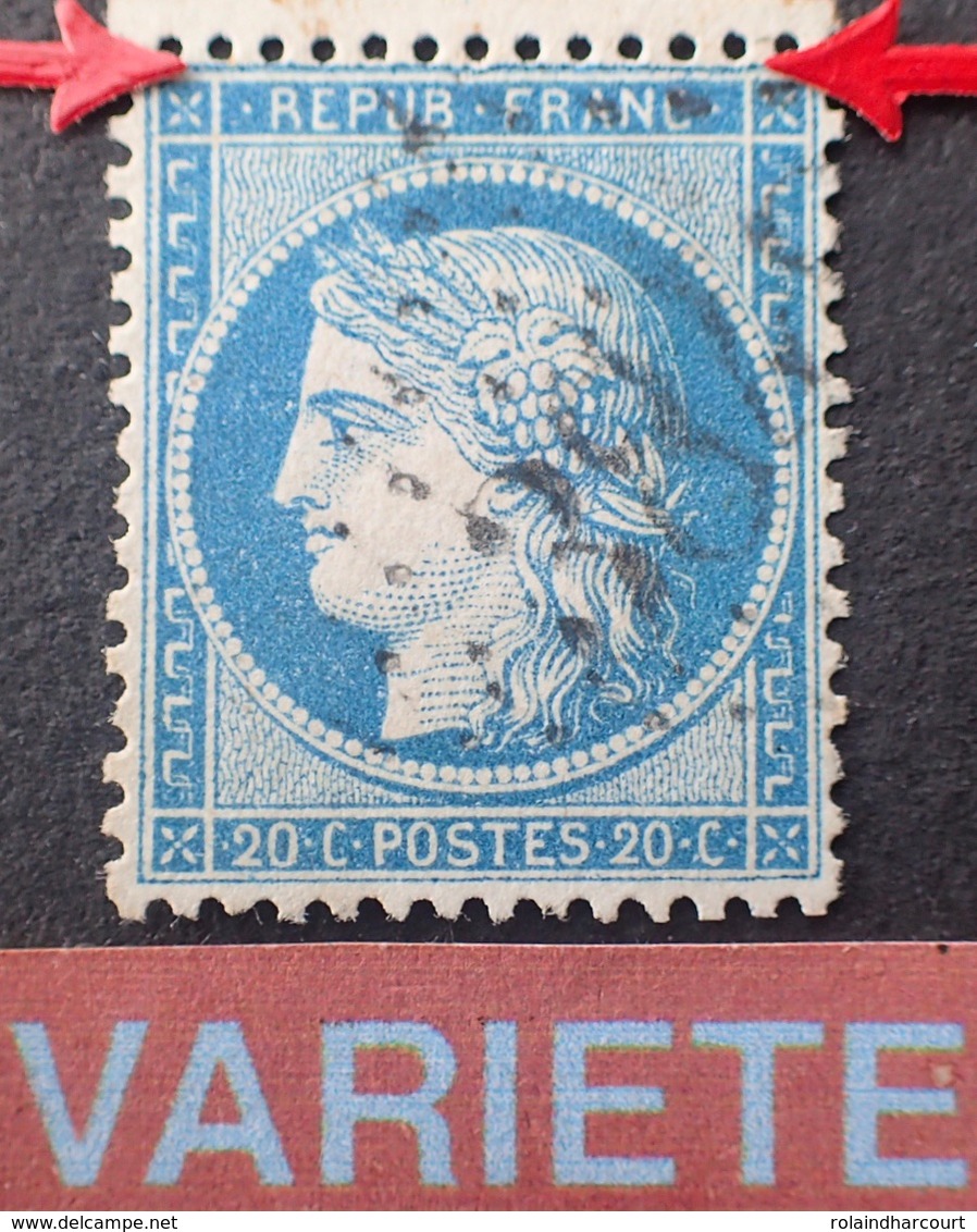 R1684/165 - CERES N°37 BdF - LUXE - LGC - VARIETE ➤➤➤ Retouche Du Filet Nord - 1870 Siege Of Paris