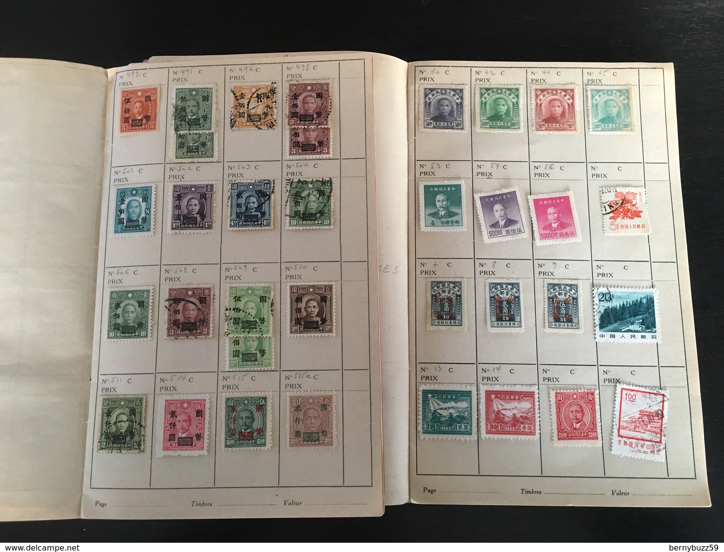 Timbres Chine lot 2 Chinese Stamps China lot