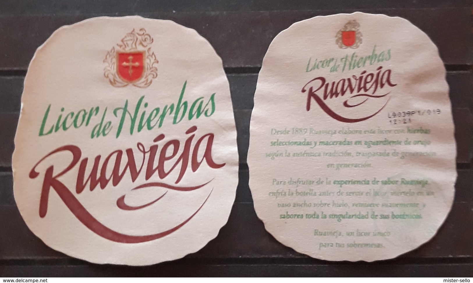 LICOR DE HIERBAS RUAVIEJA. USADO - USED. - Otros & Sin Clasificación