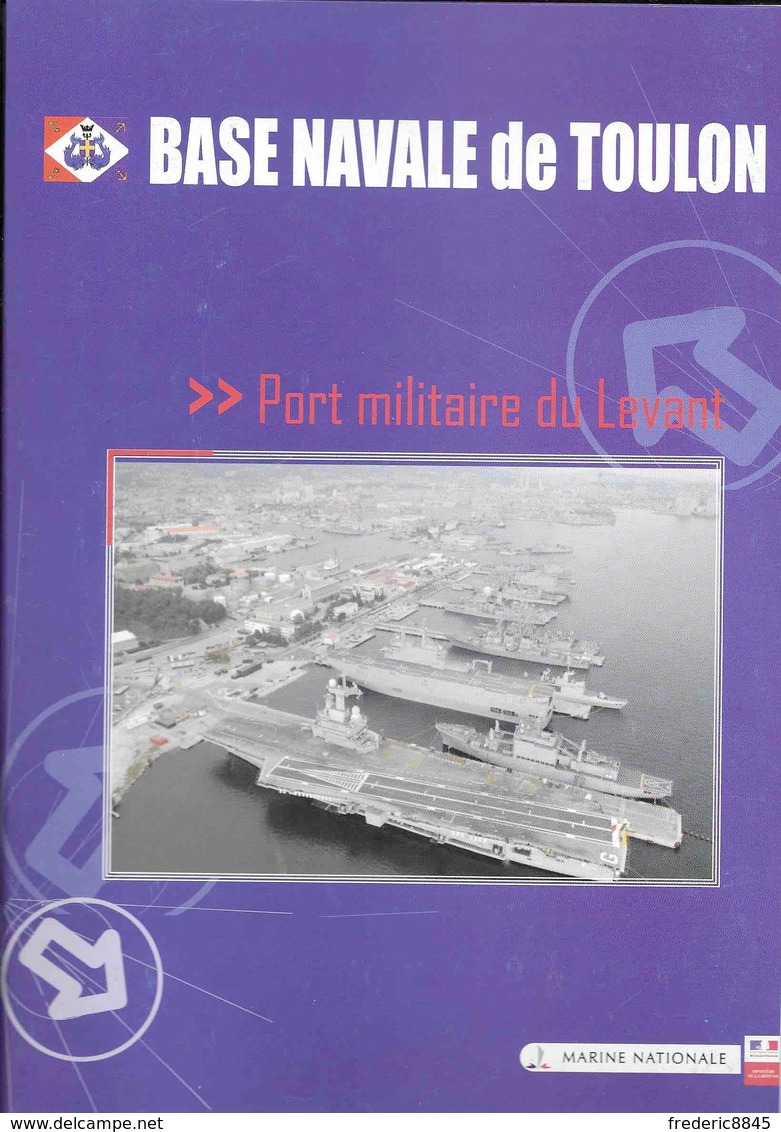 Marine Nationale - Pochette De Présentation - Base Navale De TOULON - Programmes