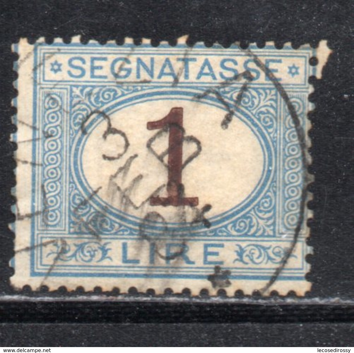 Rox 1870 Regno D'Italia  Segnatasse 1 Lira  Usato - Postage Due