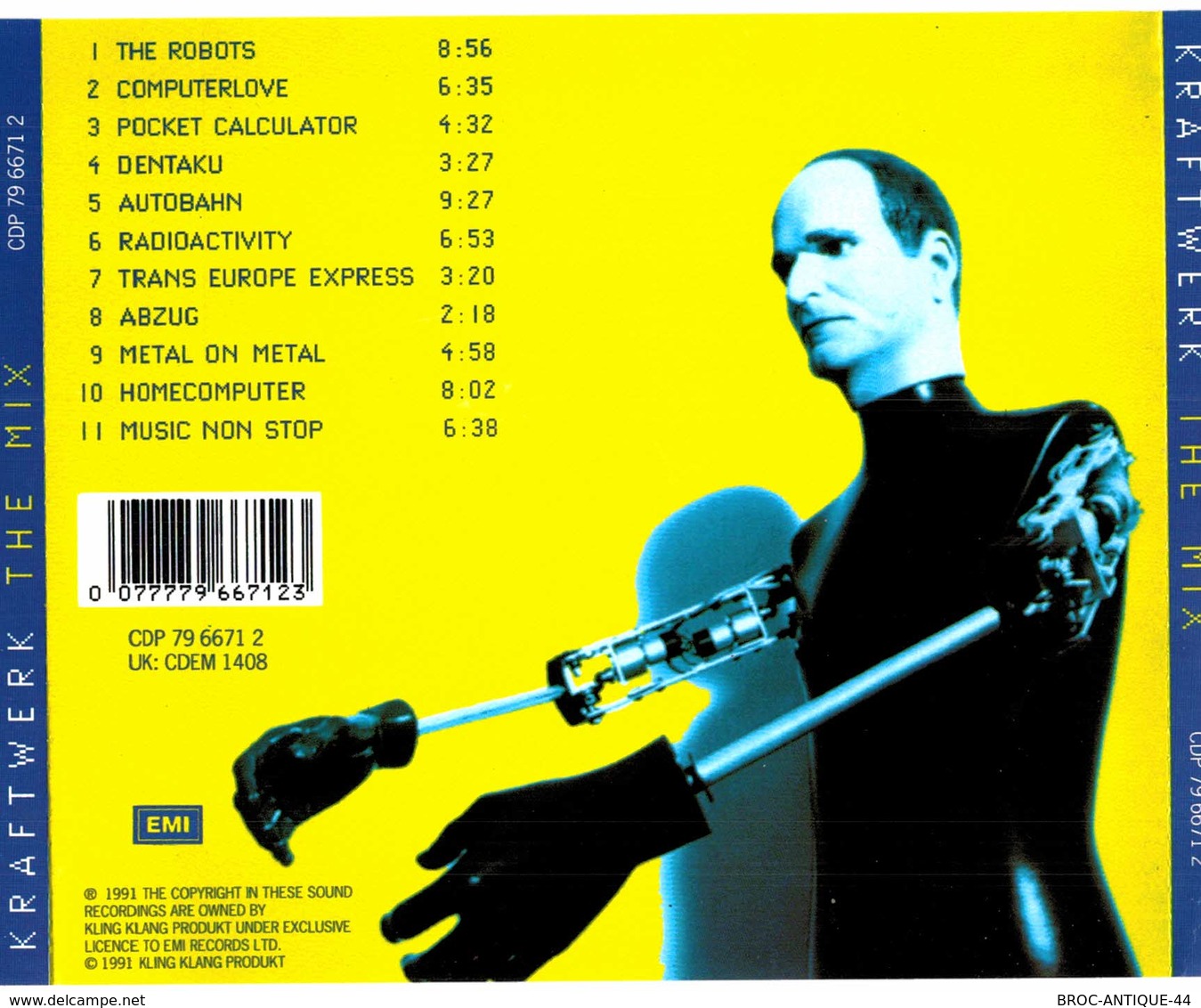 CD N°6298 - KRAFTWERK - THE MIX - COMPILATION 11 TITRES - New Age