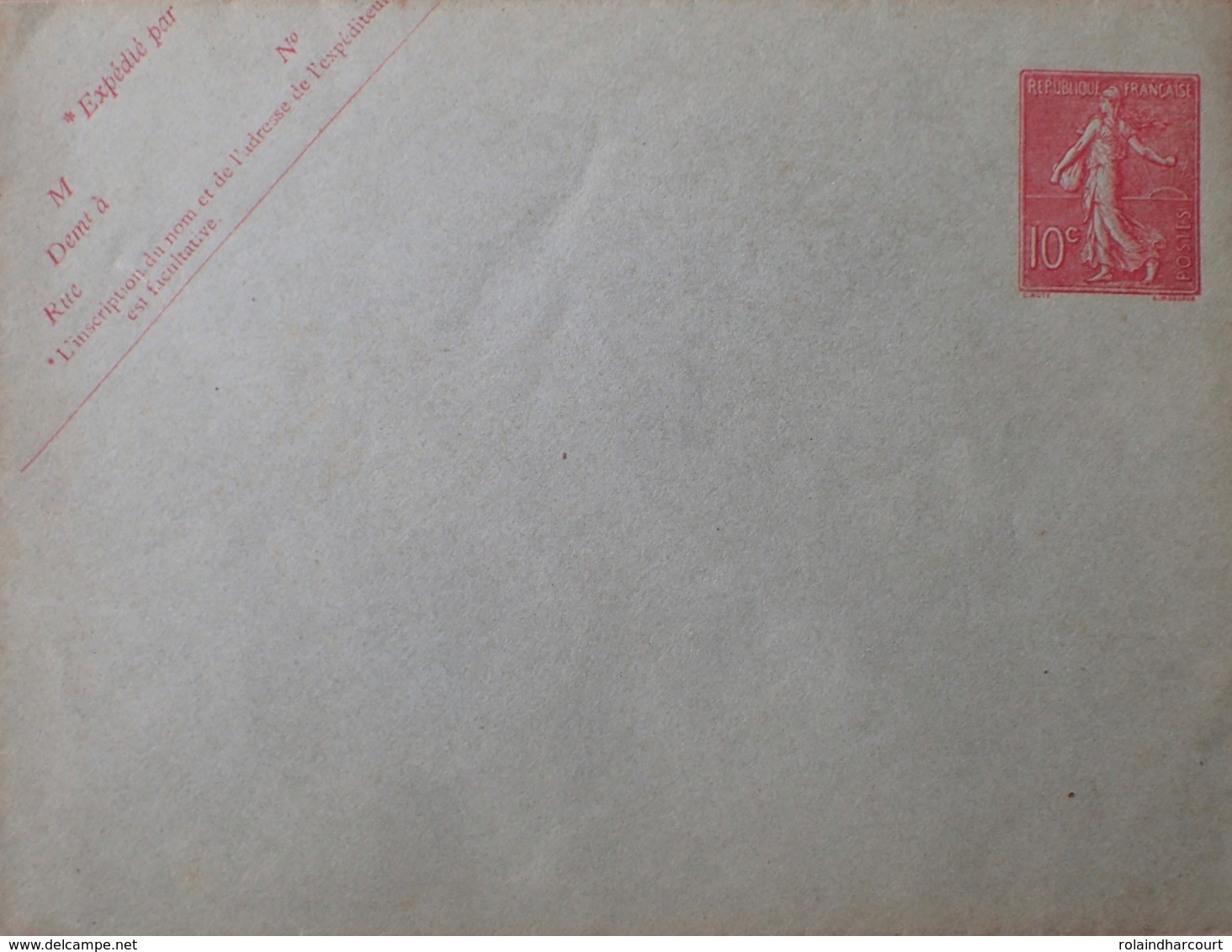 R1934/277 - 1904 - ENTIER POSTAL Sur ✉️ - TYPE SEMEUSE SUR FOND LIGNEE - N°129-E3 (610) - Buste Ristampe (ante 1955)