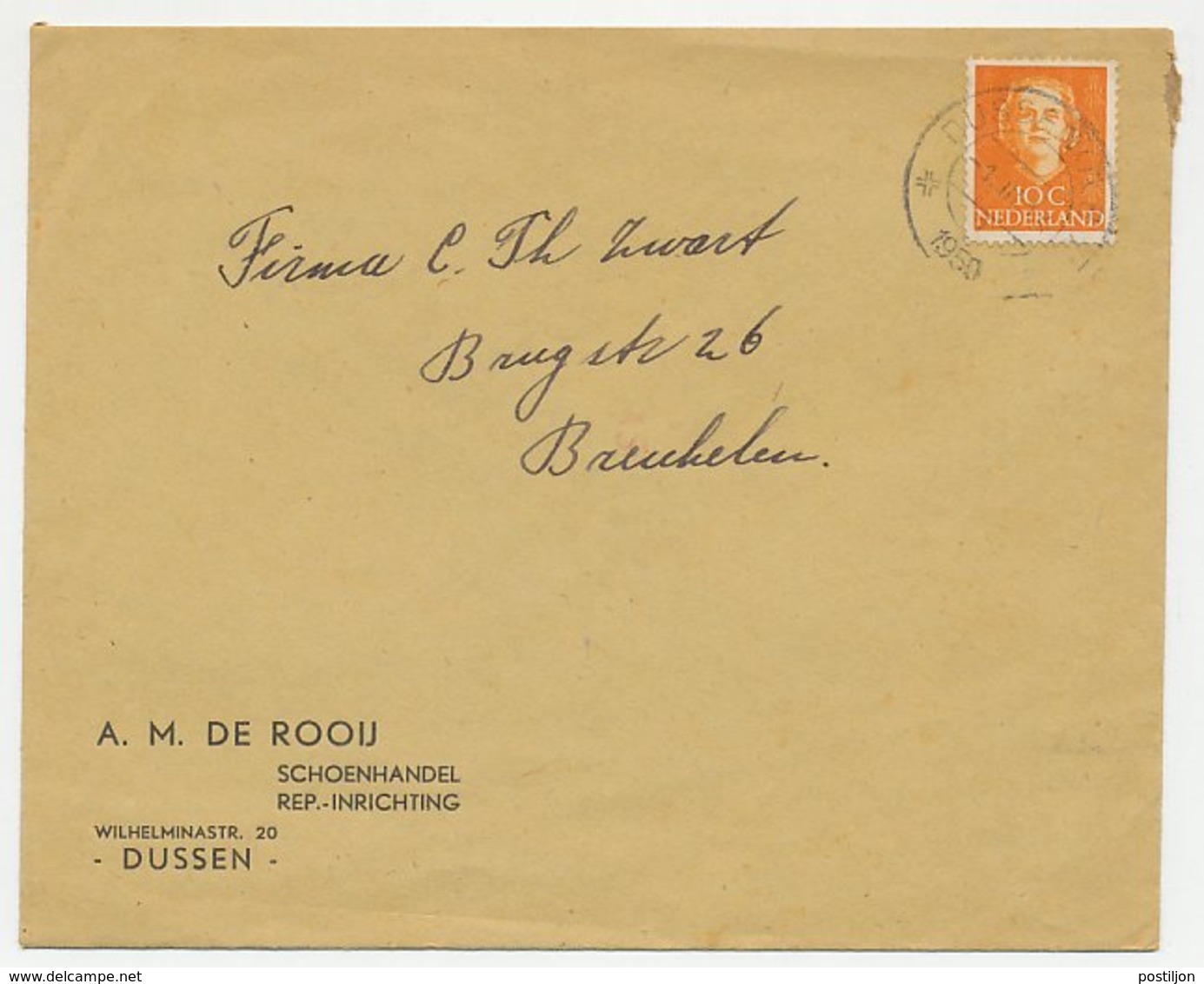 Firma Envelop Dussen 1950 - Schoenhandel - Zonder Classificatie