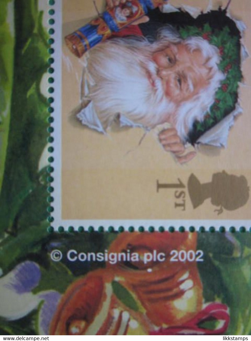 2002 ROYAL MAIL CHRISTMAS GENERIC SMILERS SHEET. #SS0012 - Timbres Personnalisés