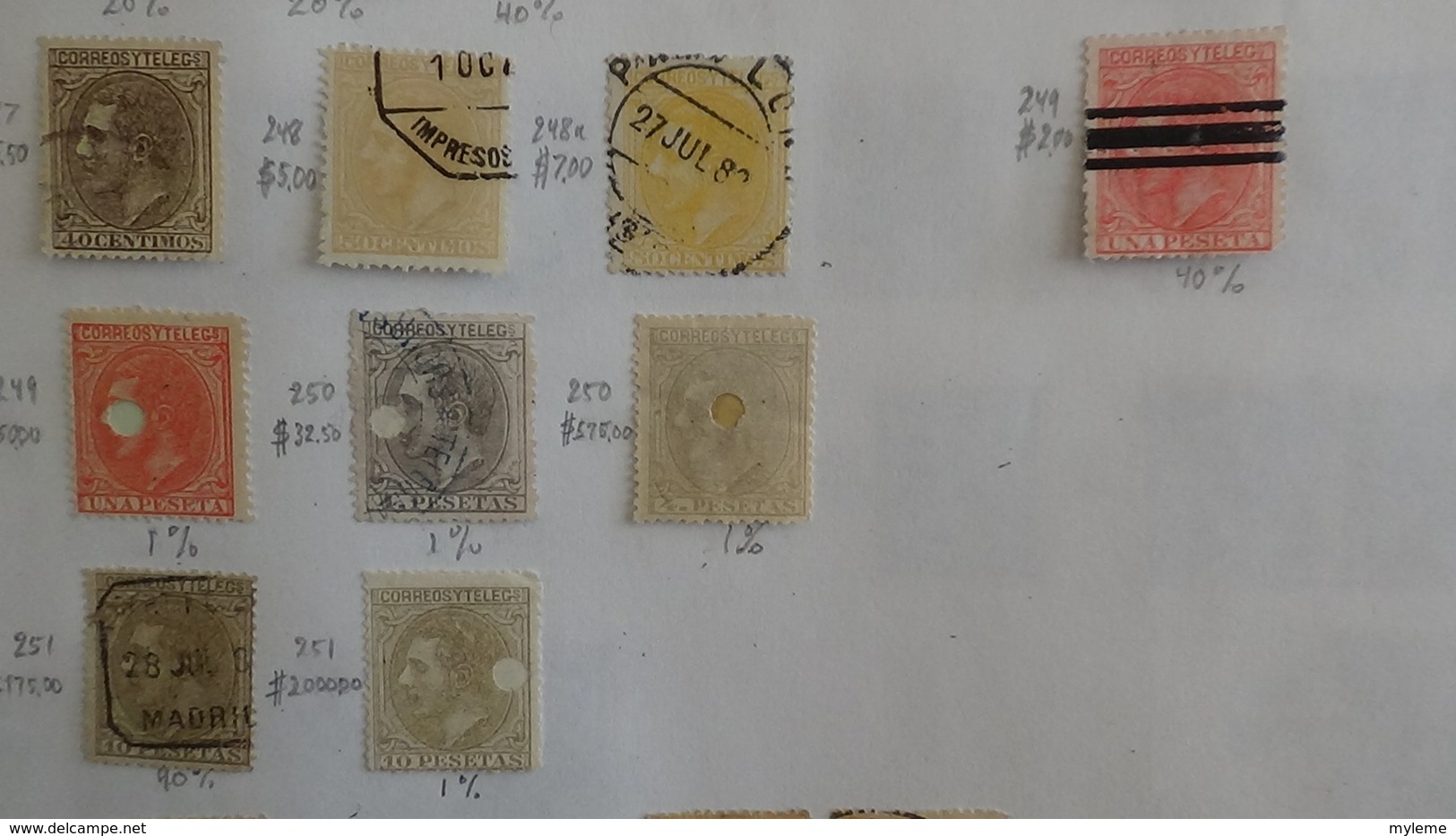 A254 Cahier de timbres d'Espagne  !!! Voir commentaires