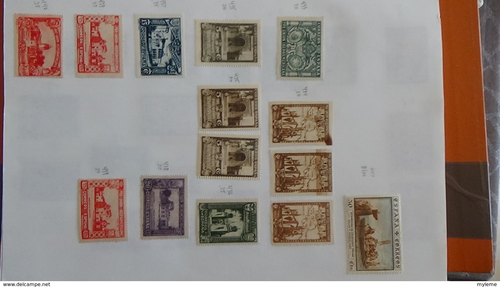 A254 Cahier de timbres d'Espagne  !!! Voir commentaires