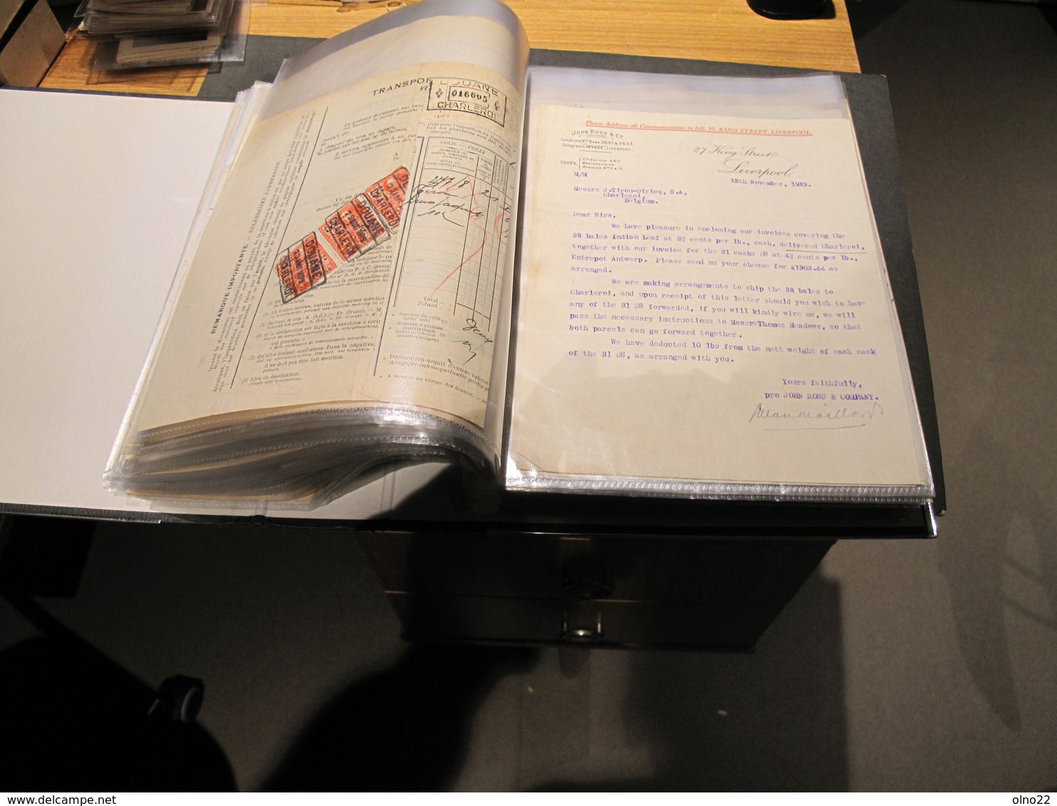 CHARLEROI - MANUFACTURE DE TABACS TIROU-DIRICK- Environ 250 Documents De L'usine De 1897 à 1966- Rapports,bilans,tarifs - Documents Historiques