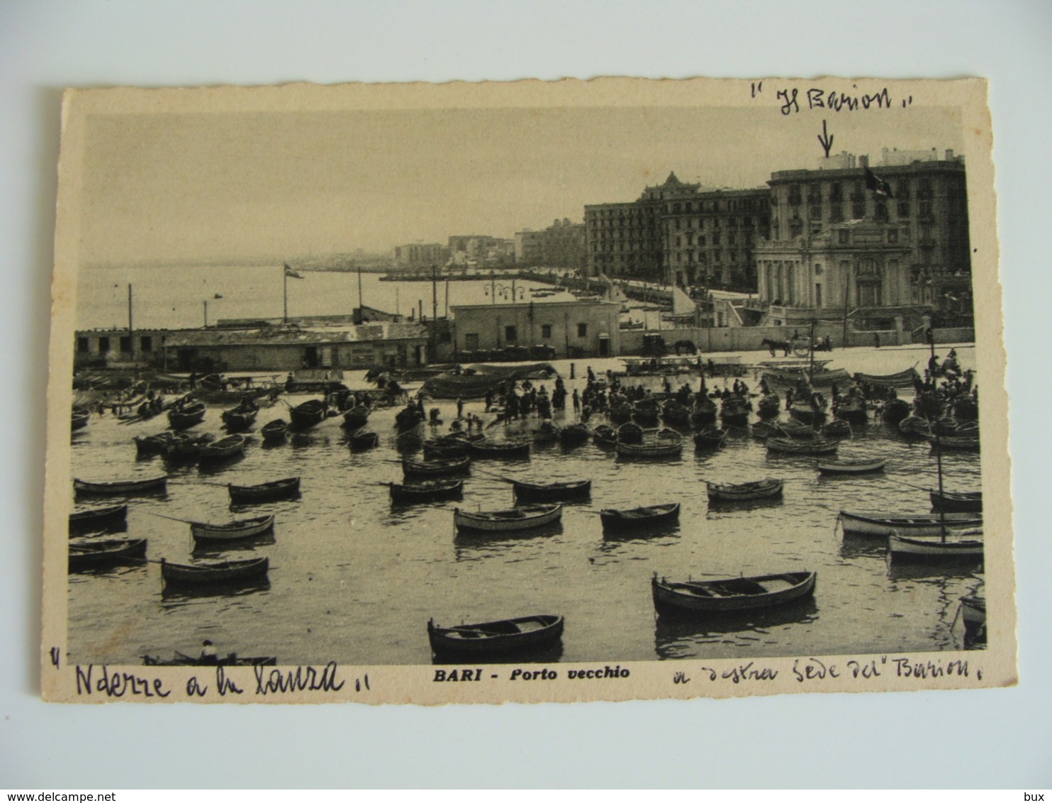 BARI IL VECCHIO PORTO   BARION   PUGLIA  VIAGGIATA COME DA FOTO FORMATO  PICCOLO - Altamura