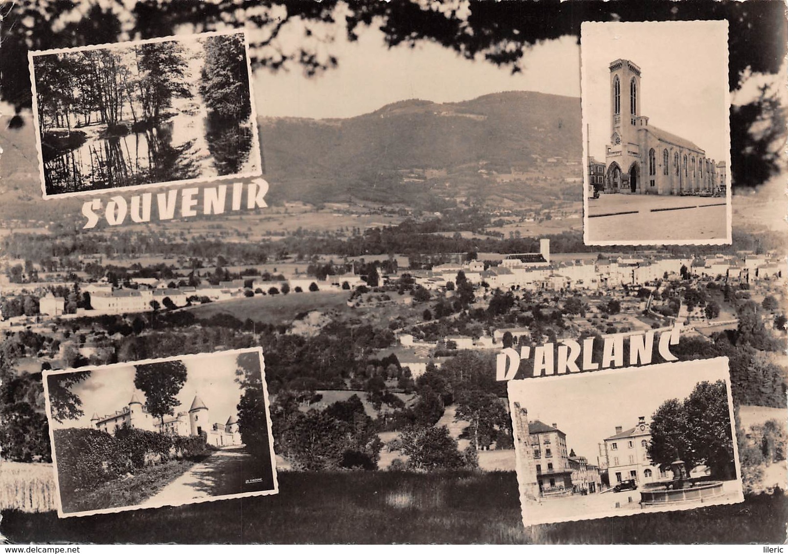 63 // SOUVENIR D'ARLANC - VUE GÉNÉRALE D'ARLANC-VILLE - COLLECTION MAILLET - TIMBRE EUROPA 20 FRS - Autres & Non Classés