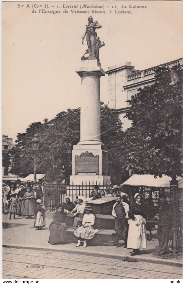 Bv - Cpa LORIENT - La Colonne De L'Enseigne De Vaisseau Bisson - Lorient