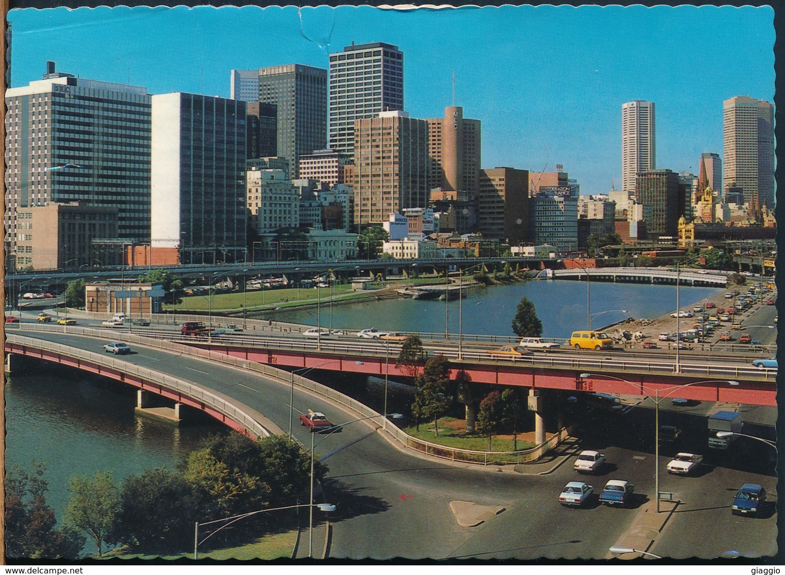 °°° 14732 - AUSTRALIA - MELBOURNE - LOOKING OVER KING STREET BRIDGE - 1986 °°° - Melbourne