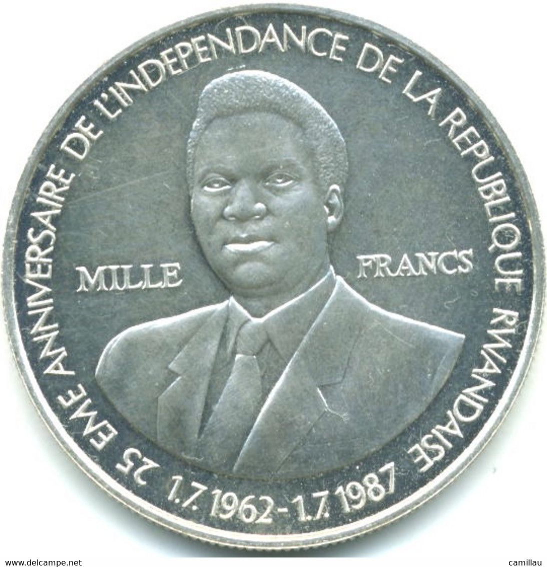 1000 Francs Rwandais De 1989 - Rwanda