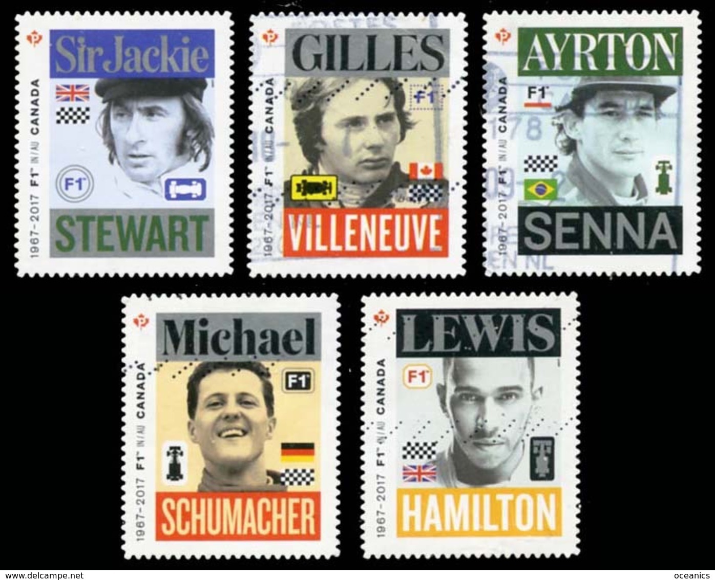 Canada (Scott No.2993-97 - Formula 1 In Canada) (o) Set - Usados